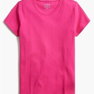 J. Crew Vibrant Pink Crewneck Tee